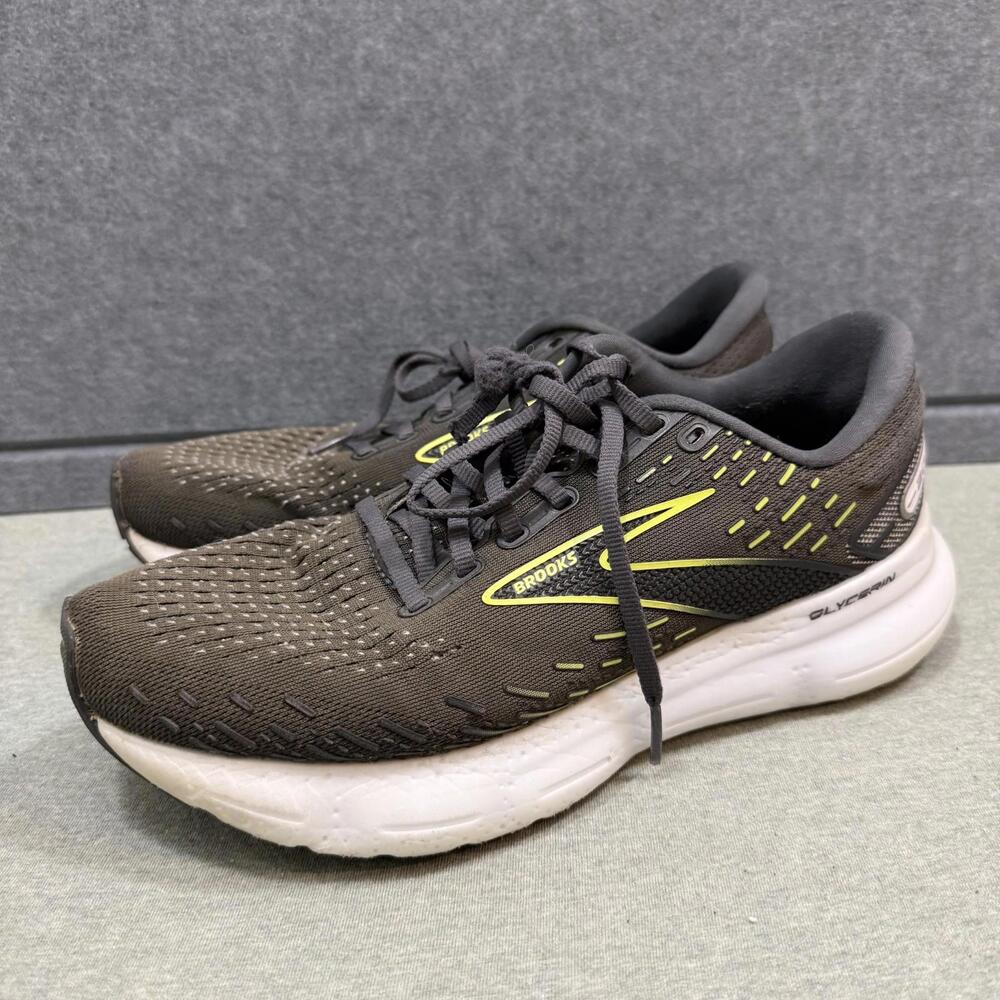 Brooks Womens Glycerin GTS 20 Gray Green‎ Running Shoes Sneakers Size 10 (B)